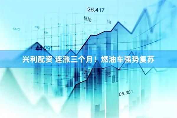 兴利配资 连涨三个月！燃油车强势复苏